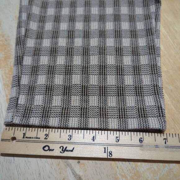 Willow & Root Women's Plaid Check Trouser Pant Size L Brown Black Tan career - Picture 13 of 15